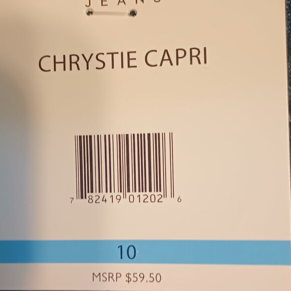 NEW Nine West Ladies Chrystie Capri Broome Wash 10 - Picture 5 of 6